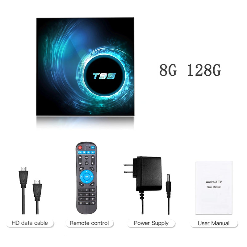 Smart TV Box 2025 T95 Plus HD 6K Android 14  4GB 64GB 128GB